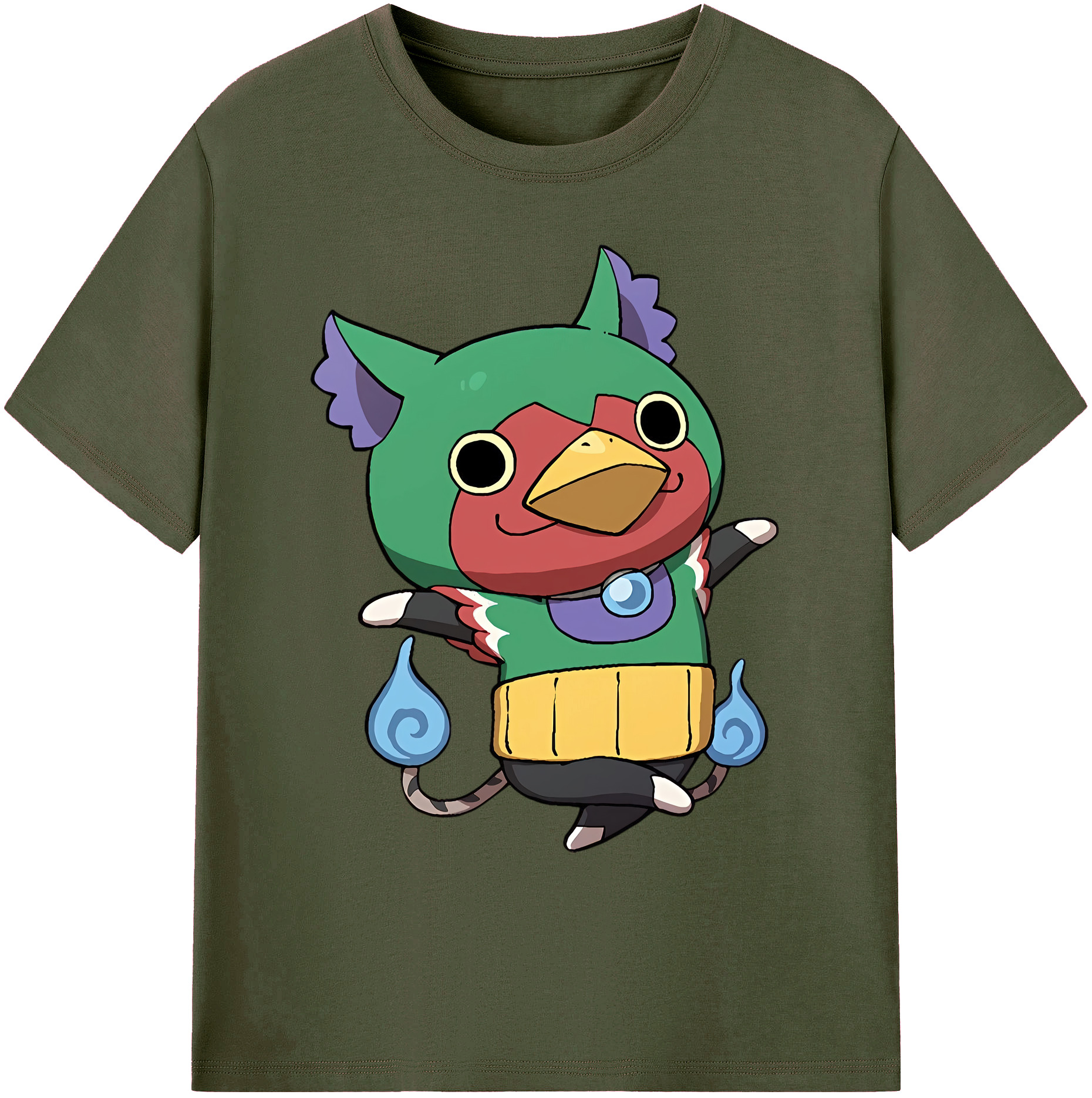 （画像用） 妖怪ウォッチ Yo-kai Watch 綿100％ メンズ半袖Tシャツ｜肌触りやわらか＆通気性